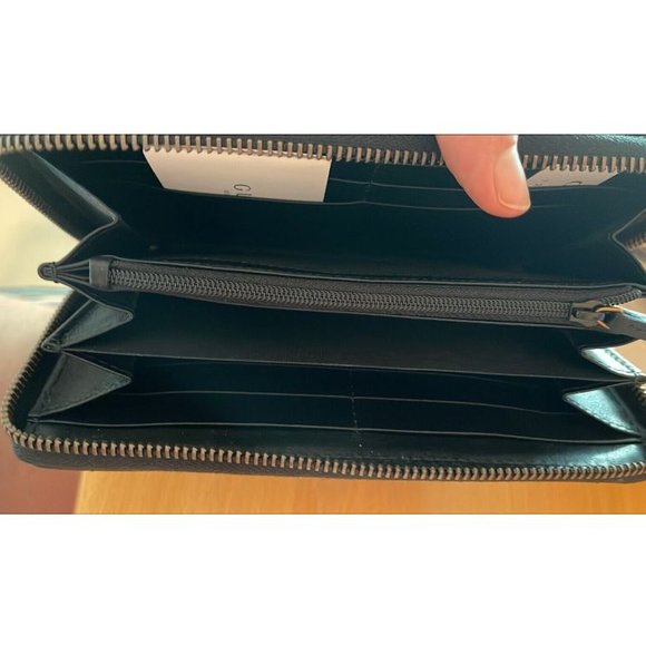 Gucci GG Marmont Matlasse Chevron Pearly Apollo Black Wallet Italy Box New - Picture 7 of 7